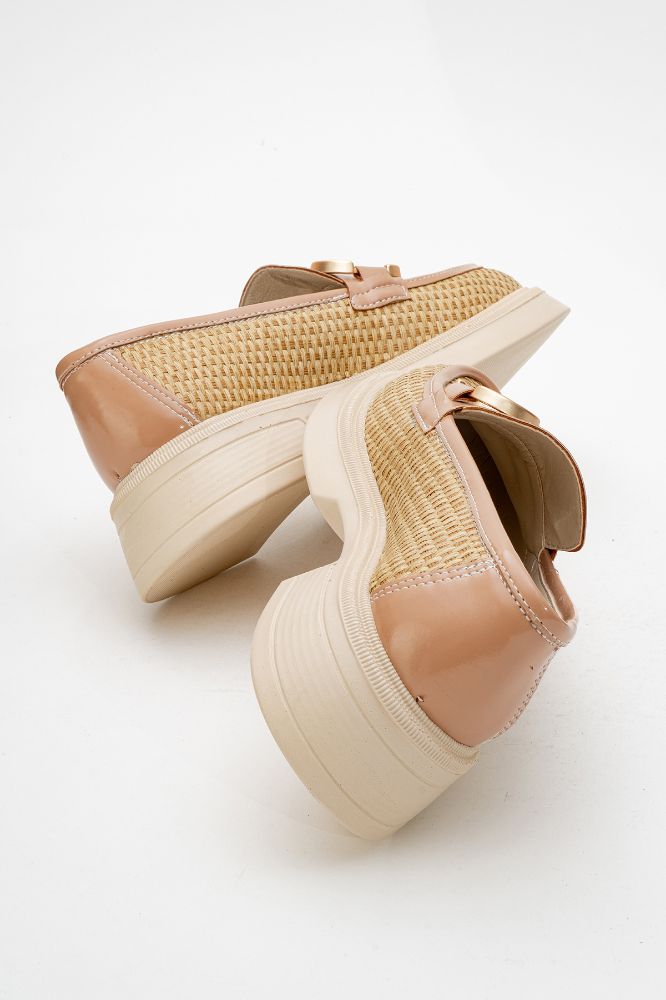 kadin-tokali-loafer-ayakkabi-TEN HASIR-KYL2521007-0090647_0